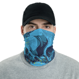 100% DGAF Blue Skulls Neck Gaiter