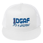 100% DGAF Flat Billed Trucker Cap