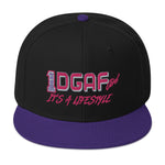 100% DGAF GIRL Flat Billed Snapback Hat