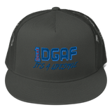 100% DGAF Flat Billed Trucker Cap