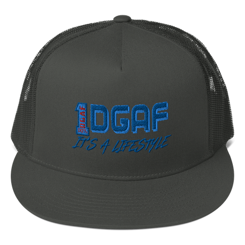 100% DGAF Flat Billed Trucker Cap