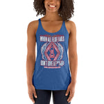 100% DGAF When All Else Fails .. Women's Racerback Tank