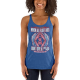 100% DGAF When All Else Fails .. Women's Racerback Tank