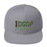 100% DGAF Flat Billed Snapback Hat