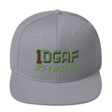 100% DGAF Flat Billed Snapback Hat