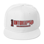 100% DGAF Don't Give A F#%@ Flat Billed Snapback Hat