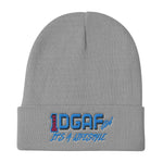 100% DGAF GIRL Embroidered Beanie