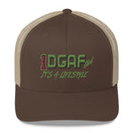 100% DGAF GIRL Mesh Trucker Cap