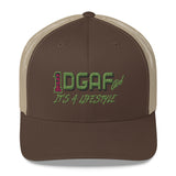 100% DGAF GIRL Mesh Trucker Cap