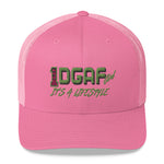 100% DGAF GIRL Mesh Trucker Cap