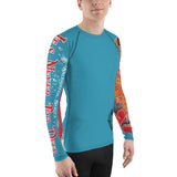 100% DGAF It's Never Too Deep .. Mens Rash Guard