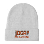 100% DGAF Embroidered Beanie