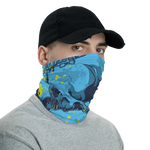 100% DGAF Blue Skulls Neck Gaiter