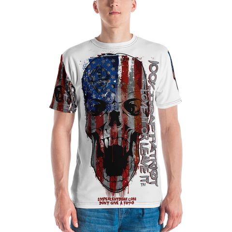 100% DGAF Patriot All Over Print Men's T-shirt