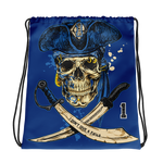 100% DGAF Pirate Drawstring bag