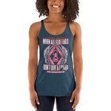 100% DGAF When All Else Fails .. Women's Racerback Tank