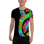 100% DGAF Multi Color Piece Symbol Athletic T-shirt