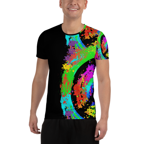 100% DGAF Multi Color Piece Symbol Athletic T-shirt