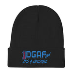 100% DGAF GIRL Embroidered Beanie