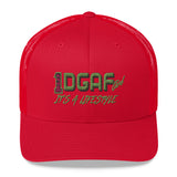 100% DGAF GIRL Mesh Trucker Cap