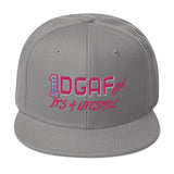 100% DGAF GIRL Flat Billed Snapback Hat