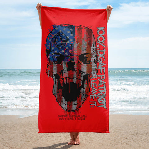 100% dgaf love it or leave it .. huge beach Towel