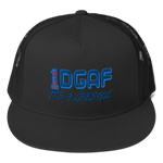 100% DGAF Flat Billed Trucker Cap