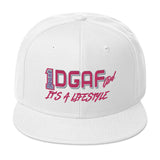 100% DGAF GIRL Flat Billed Snapback Hat