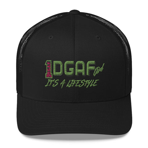 100% DGAF GIRL Mesh Trucker Cap