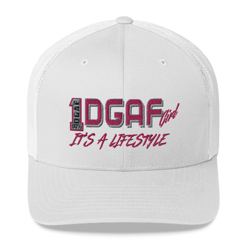 100% DGAF Girl Trucker Cap