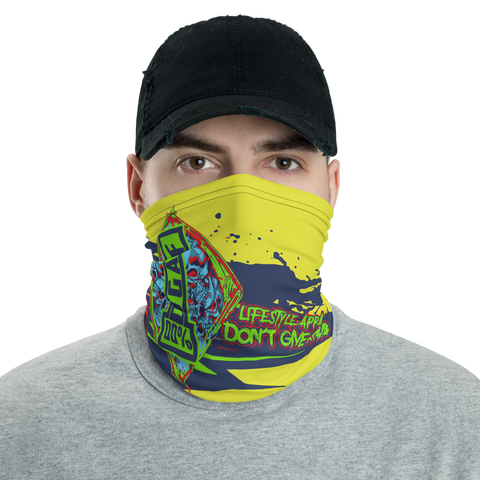 100% DGAF Skull Logo Neck Gaiter