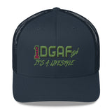 100% DGAF GIRL Mesh Trucker Cap