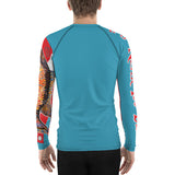 100% DGAF It's Never Too Deep .. Mens Rash Guard