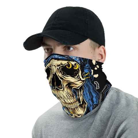 100% DGAF Pirate Skull Neck Gaiter