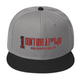 100% DGAF Don't Give A F#%@ Flat Billed Snapback Hat