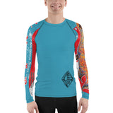 100% DGAF It's Never Too Deep .. Mens Rash Guard