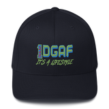 100% DGAF Flex Fit Structured Twill Cap