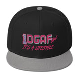 100% DGAF GIRL Flat Billed Snapback Hat