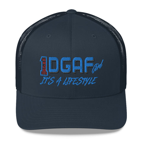 100% DGAF GIRL Mesh Trucker Cap