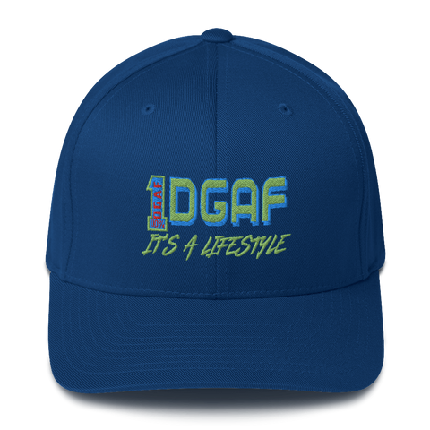 100% DGAF Flex Fit Structured Twill Cap