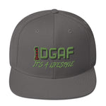 100% DGAF Flat Billed Snapback Hat